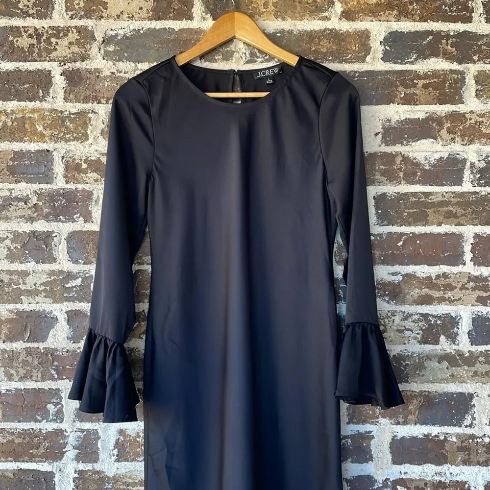 J. Crew Winter garden dress Black Size 4